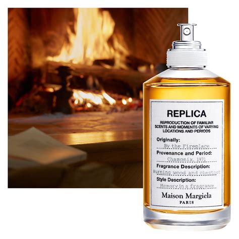 maison margiela replica by the fireplace.